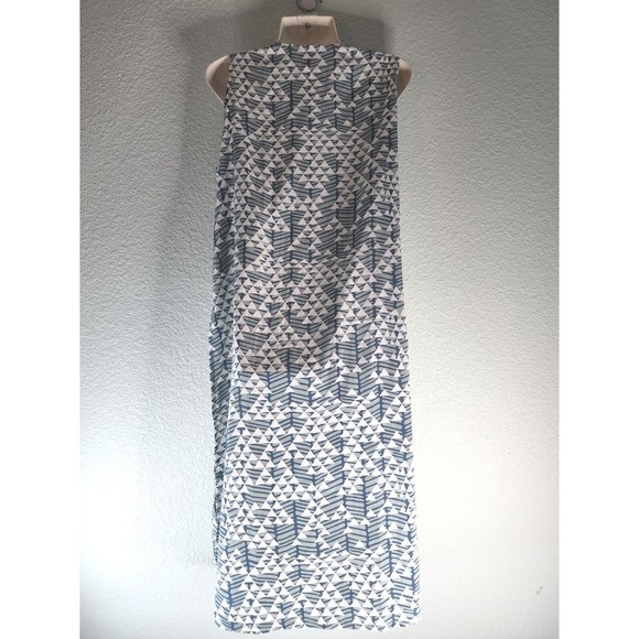 [457] LulaRoe Blue Long Vest Cardigan - Picture 7 of 9